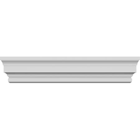 Ekena Millwork 86" Bottom Width x 89 3/4" Top Width x 7 1/8"H x 5/8"P Stockport Crosshead CRH07X86ST